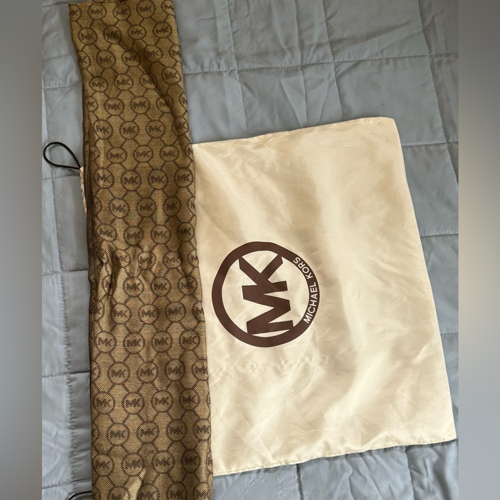 Michael Kors Brown and gold scarf with dust bag included